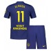 Atletico Madrid Thiago Almada #11 Bortedraktsett Barn 2025-26 Korte ermer (+ Korte bukser)